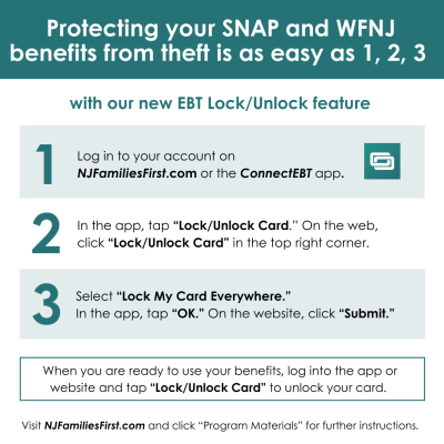 EBT Lock/Unlock Feature Flyer