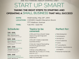 May 29, 2019 - Start Up Smart - Self Employment Seminar